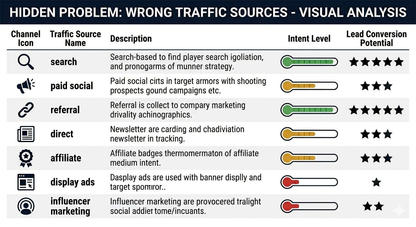Hidden Problem Wrong Traffic Sources