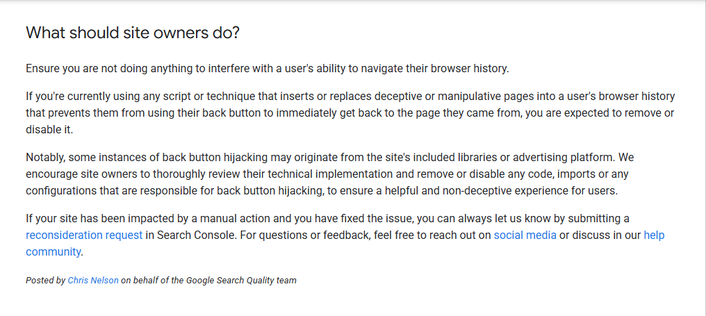 Normal navigation vs back button hijacking