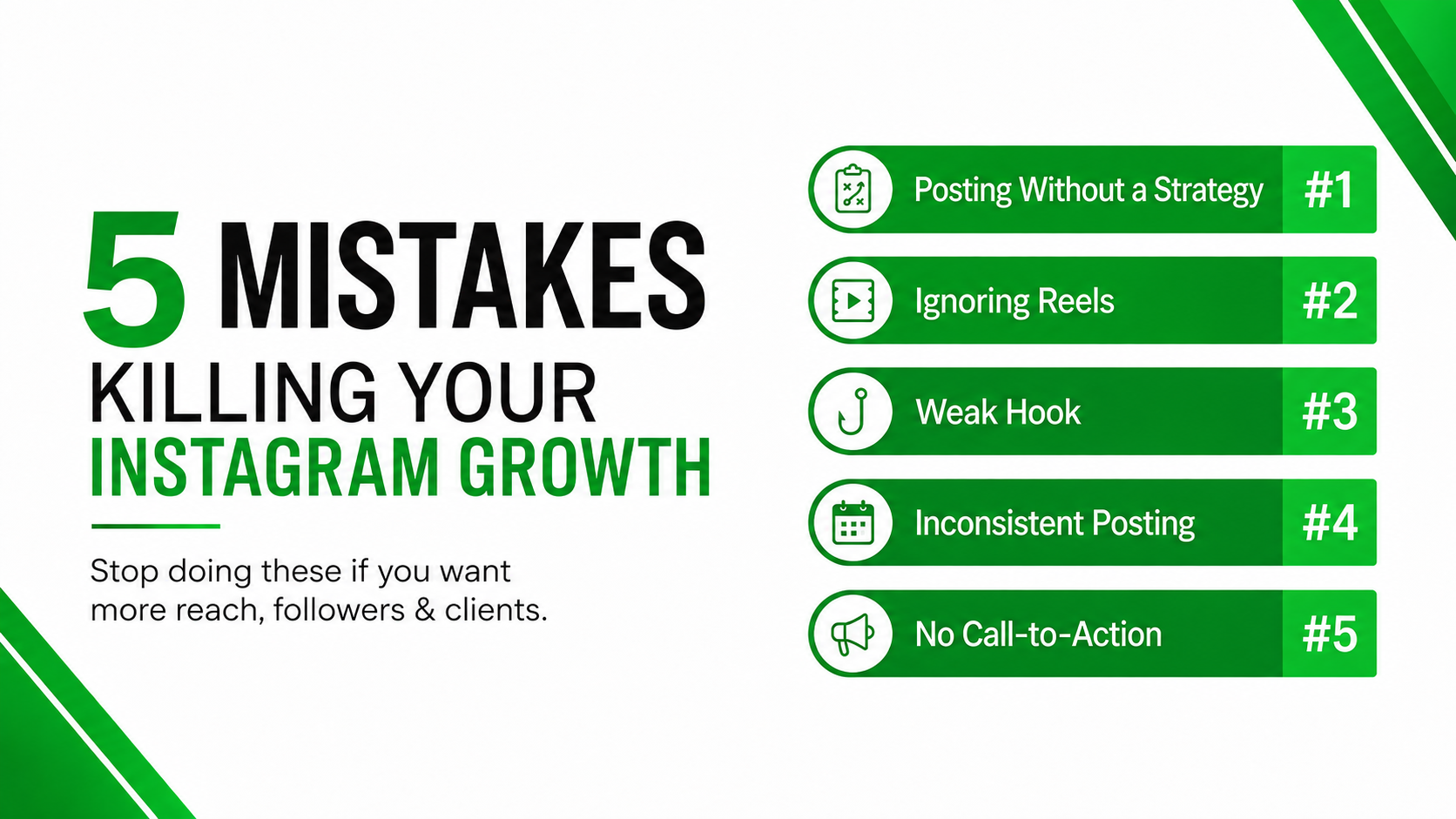 Common Instagram Growth Mistakes Brands Should Avoid
