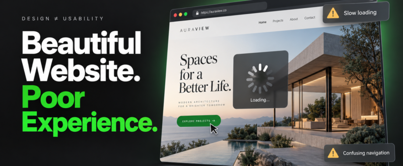 Why a Beautiful Website Can Still Deliver a Poor User Experience